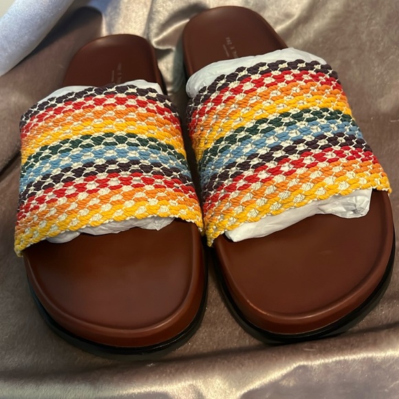 Rag & Bone Bailey Multi Color Knit Slides Sandals Slippers Size EU 41/11 - Picture 8 of 17